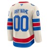 Mænd NHL New York Rangers Trøje Tilpasset Fanatics Premium 2025-26 Hvid Winter Classic