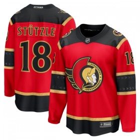 Mænd NHL Ottawa Senators Trøje Fanatics Premium Tim Stutzle 2025-26 Rød Tredje