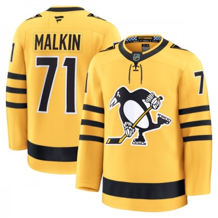 Mænd NHL Pittsburgh Penguins Trøje Fanatics Premium Evgeni Malkin 2025-26 Gold Tredje