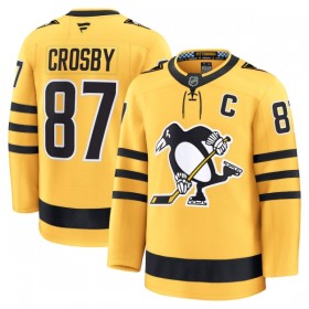 Mænd NHL Pittsburgh Penguins Trøje Fanatics Premium Sidney Crosby 2025-26 Gold Tredje