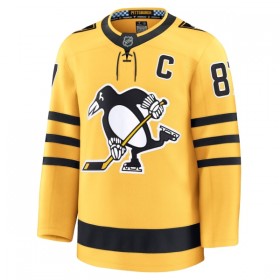 Mænd NHL Pittsburgh Penguins Trøje Fanatics Premium Sidney Crosby 2025-26 Gold Tredje
