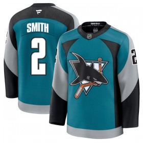 Mænd NHL San Jose Sharks Trøje Fanatics Premium Will Smith 2025-26 Teal Tredje
