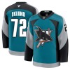 Mænd NHL San Jose Sharks Trøje Fanatics Premium William Eklund 2025-26 Teal Tredje