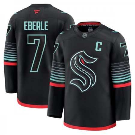 Mænd NHL Seattle Kraken Trøje Fanatics Premium Eberle Jordan 2025-26 Sort Tredje