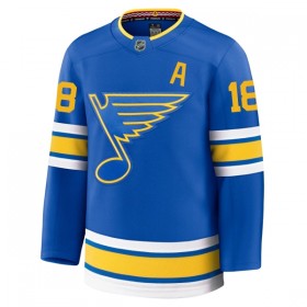 Mænd NHL St. Louis Blues Trøje Fanatics Premium Robert Thomas 2025-26 Blå Hjemme