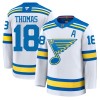 Mænd NHL St. Louis Blues Trøje Fanatics Premium Robert Thomas 2025-26 Hvid Udebane