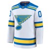 Mænd NHL St. Louis Blues Trøje Tilpasset Fanatics Premium 2025-26 Hvid Udebane