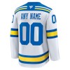 Mænd NHL St. Louis Blues Trøje Tilpasset Fanatics Premium 2025-26 Hvid Udebane