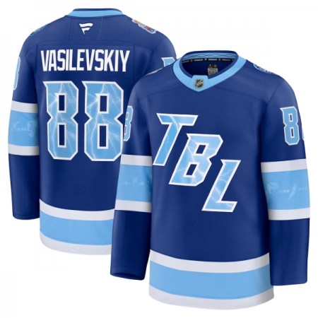 Mænd NHL Tampa Bay Lightning Trøje Fanatics NHL Stadium Series Premium Andrei Vasilevskiy 2025-26 Blå