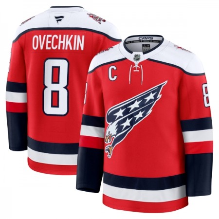 Mænd NHL Washington Capitals Trøje Fanatics Premium Alex Ovechkin 2025-26 Rød Tredje