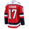 Mænd NHL Washington Capitals Trøje Fanatics Premium Dylan Strome 2025-26 Rød Tredje