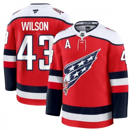 Mænd NHL Washington Capitals Trøje Fanatics Premium Tom Wilson 2025-26 Rød Tredje