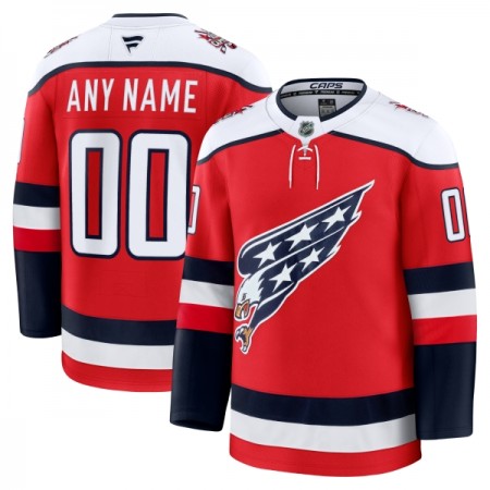 Mænd NHL Washington Capitals Trøje Tilpasset Fanatics Premium 2025-26 Rød Tredje