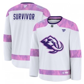 Mænd Trøje Tilpasset Utah Hockey Club Fanatics Hockey Fights Cancer Practice Hvid